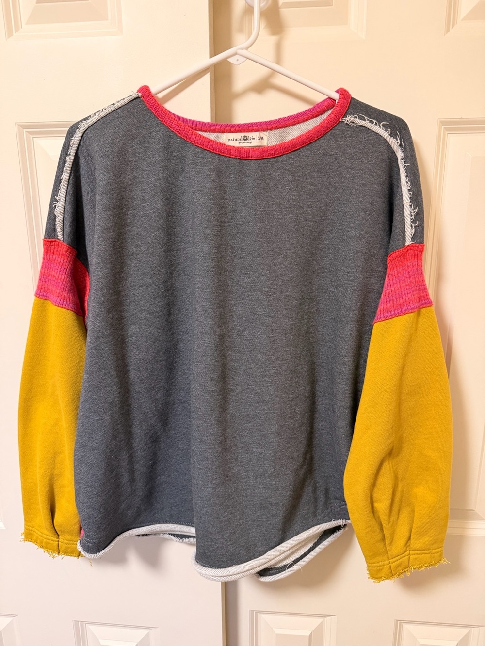 Natural Life Knit Trim Sweatshirt